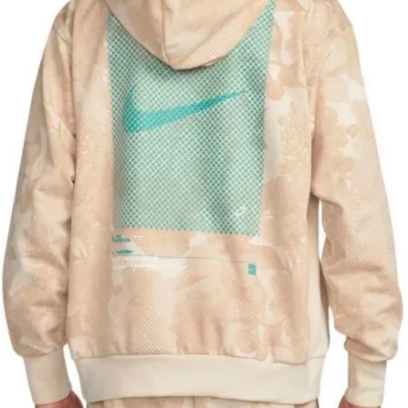 NWT‎ Men's Nike DRI-FIT Standard Issue Basketball Pullover Beige Hoodie Sz XL - Picture 2 of 15